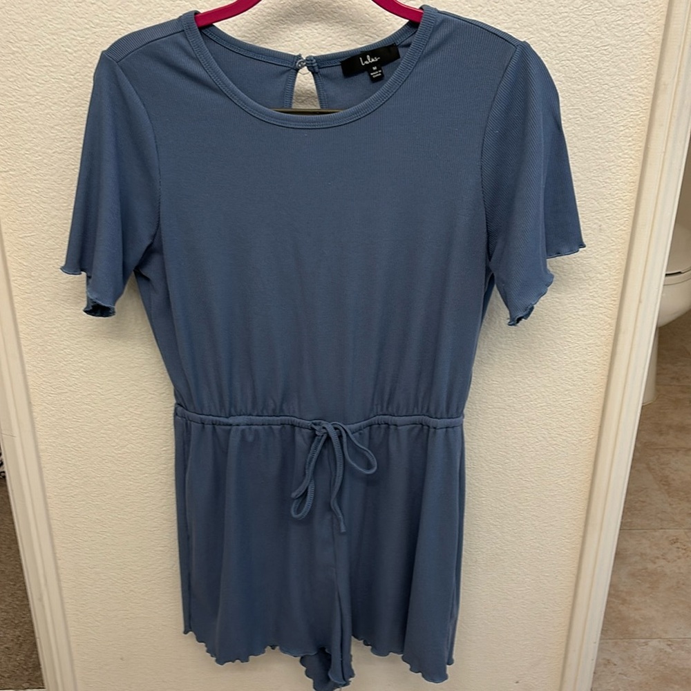 Dusty blue romper in size medium